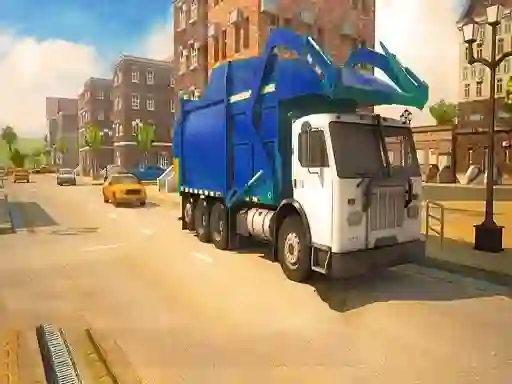 Spel Road Garbage Dump Truck Driver online