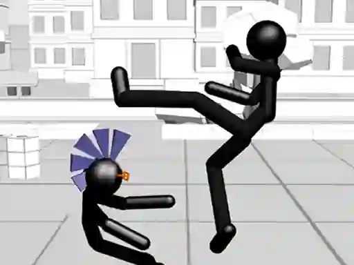 Spel Stickman Fighting 3d online