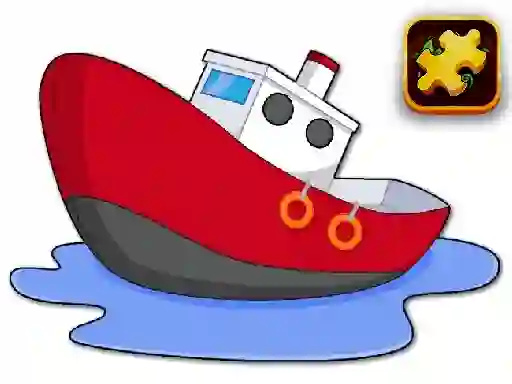 Spel Cartoon Ship Puzzle online