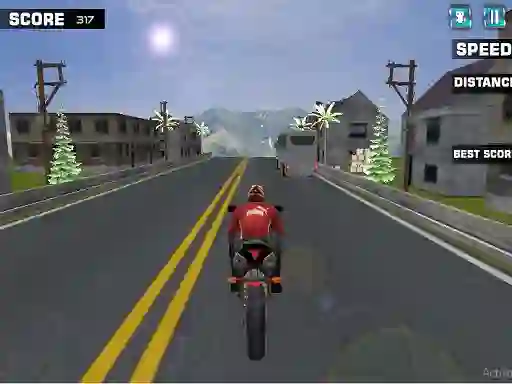 Spel Highway Rider Motorcycle Racer online