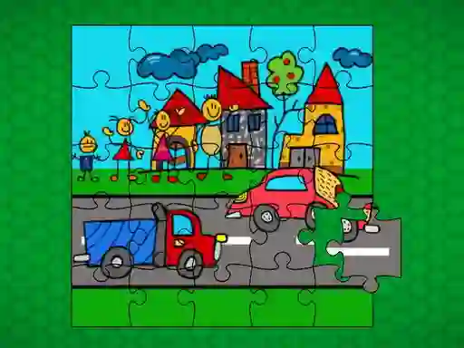 Spel Stick Family Fun Time Jigsaw online