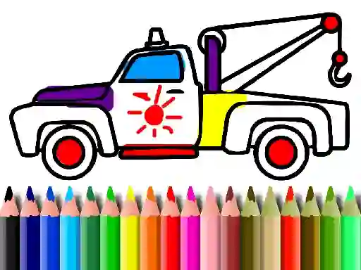 Spel Back To School: Trucks Coloring online