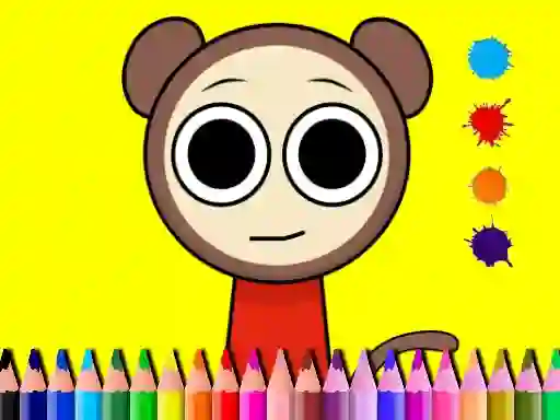 Spel Sprunki Valentine Coloring book online