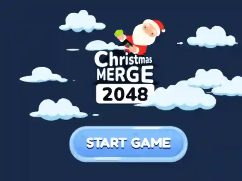 Spel Christmas Merge 2048 online