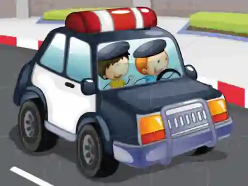 Spel Police cars jigsaw online