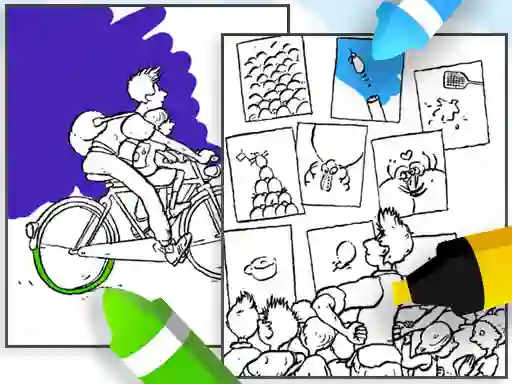 Spel Coloring Book for Adults online