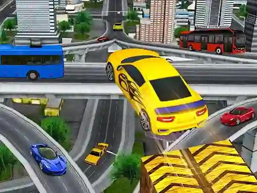 Spel Crazy Car Impossible Stunt Challenge Game online