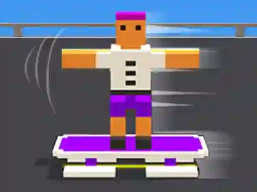 Spel Blocky Skater Rush online