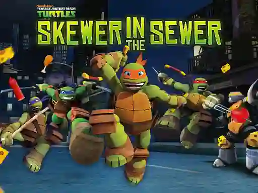 Spel Teenage Mutant Ninja Turtles: Skewer in the Sewer online