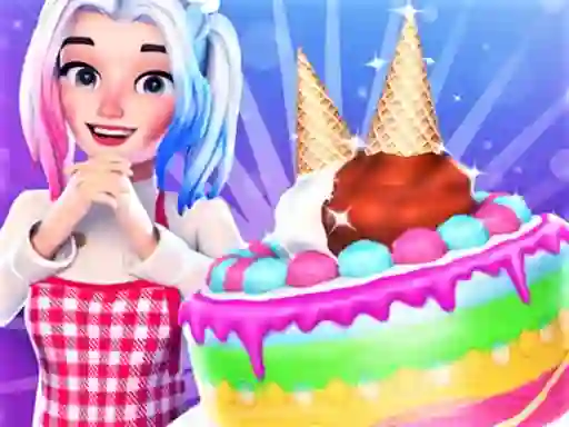 Spel Cute Doll Cooking Cakes online
