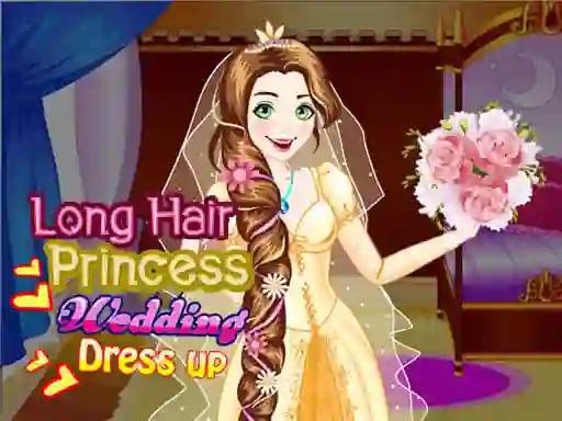 Spel Long Hair Princess Wedding Dress up online