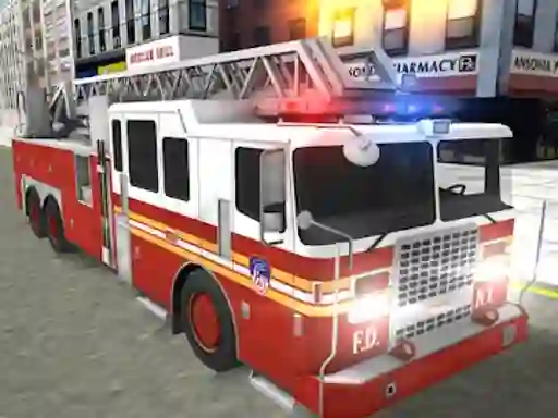 Spel Real Truck Fire Drive Sim online