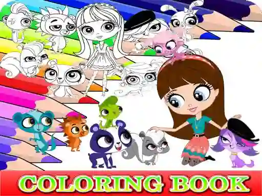 Spel Coloring Book for Littlest Pet Shop online