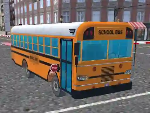 Spel Bus School Park Driver online