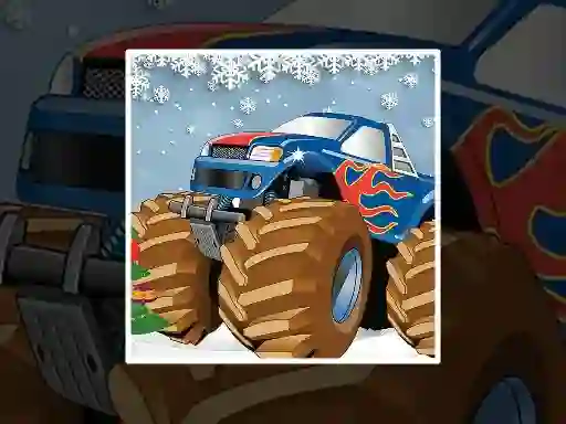 Spel Winter Monster Truck Puzzles online