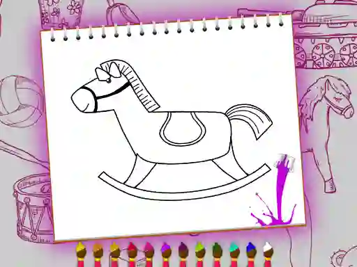 Spel Coloring Book: Toy Shop online