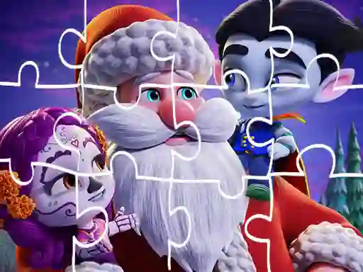 Spel Super Monsters Christmas Jigsaw online