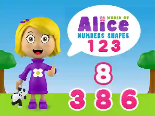 Spel World of Alice Numbers Shapes online