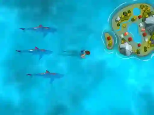 Spel Survive the Sharks online