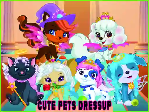 Spel Cute Pets Summer Dress Up online
