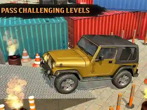 Spel Classic Real 4x4 Jeep Parking Drive Game online