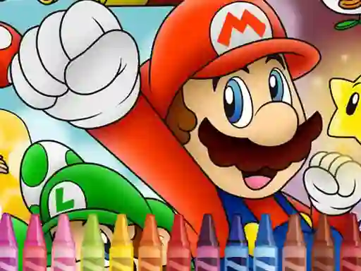 Spel Mario Coloring online