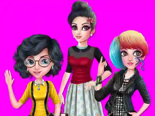 Spel College Girl Squad Fashion Dressup online