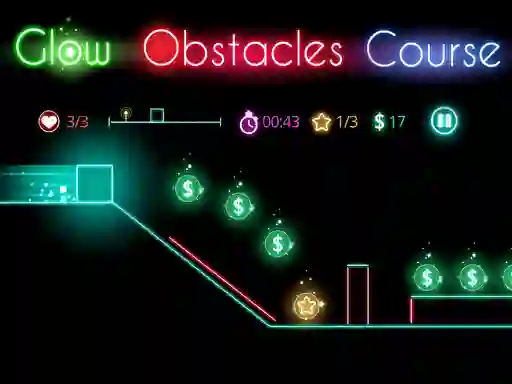 Spel Glow obstacle course online