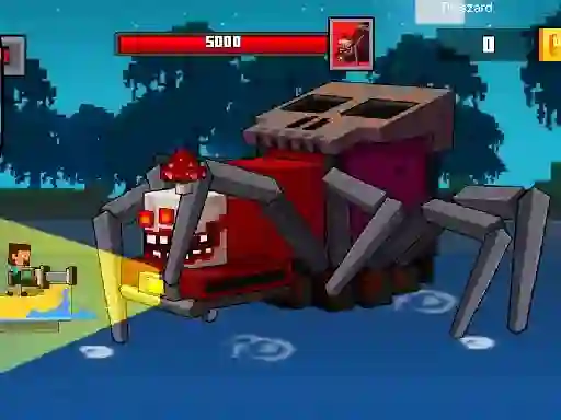 Spel Pirate Block Craft Monster Shooter online