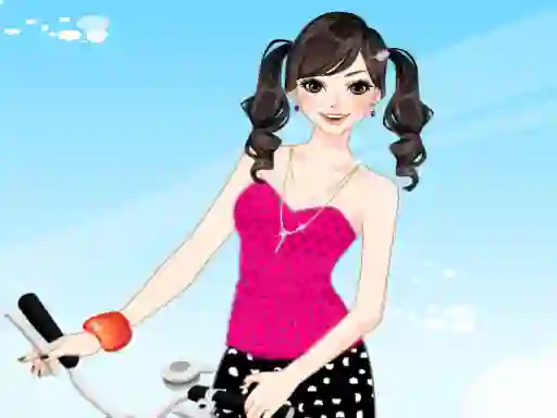 Spel Bicycle Girl Dressup online