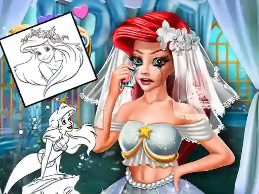 Spel Coloring Book for Ariel Mermaid online