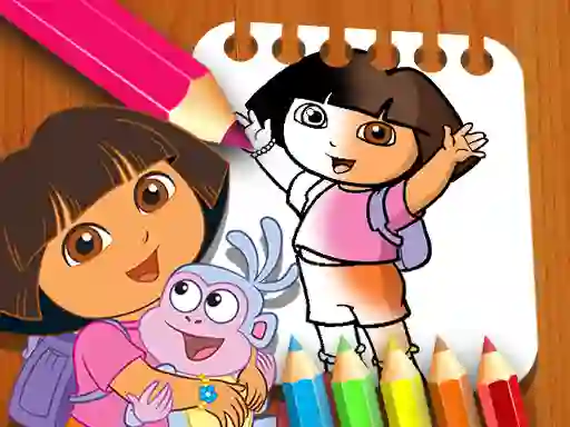 Spel Dora the Explorer the Coloring Book online