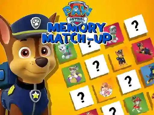 Spel Paw Patrol Memory Match Up online