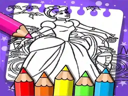 Spel Cinderella Color Book online