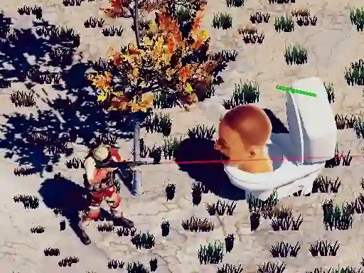 Spel TopDown Skibidi Toilet Shooting online