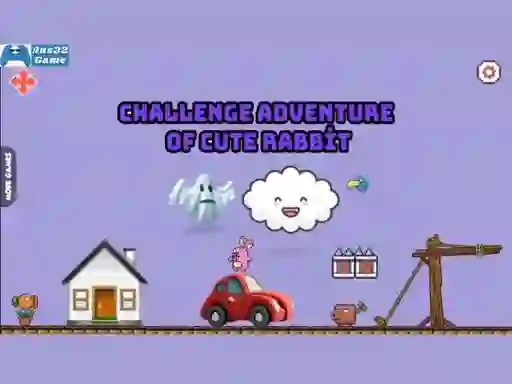 Spel Challenge adventure of cute rabbit online