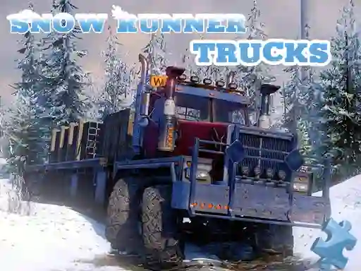 Spel Snow Runner Trucks Jigsaw online