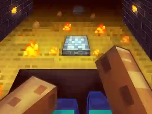 Spel Parkour in the cave 3D online