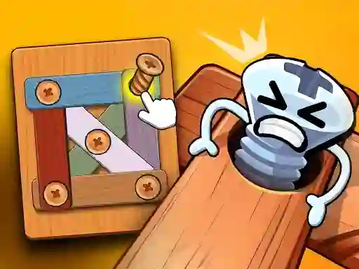Spel Wood Bolts Nuts Screw Pin Puzzle online