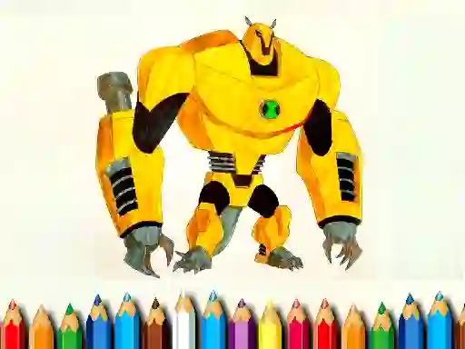 Spel Ben10 Monsters Coloring book online