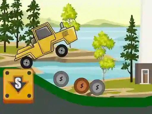 Spel Hill Climb Tractor 2D online