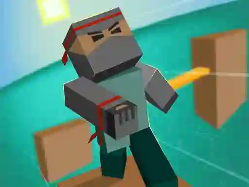 Spel Blocky Parkour Ninja online