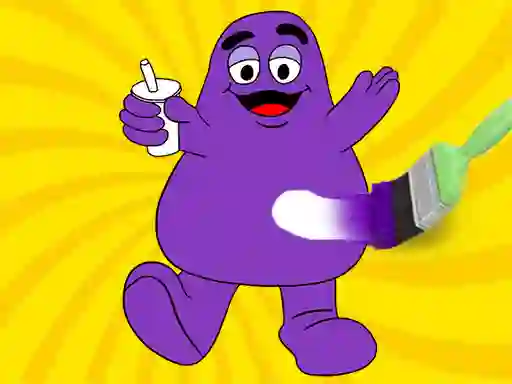 Spel Grimace Shake Coloring Book online