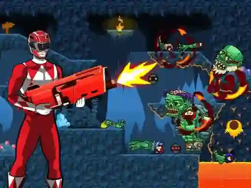 Spel Power Rangers shoot Zombie online
