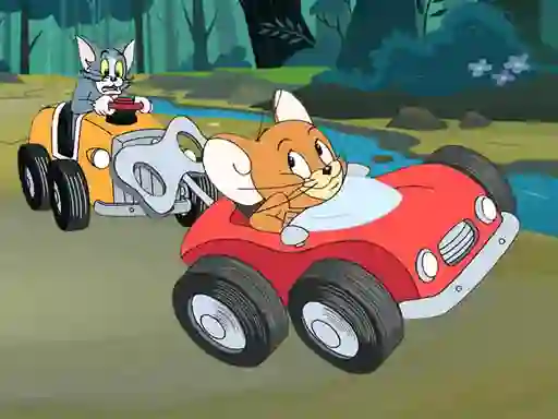 Spel Tom and Jerry Car Jigsaw online