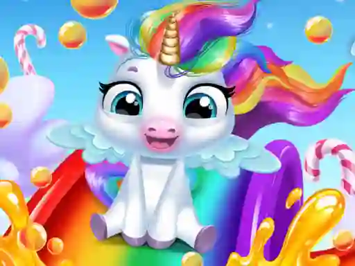 Spel Glitter Unicorn Dress Up Girls online
