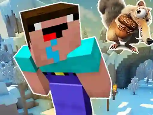 Spel Noob Parkour: Snow Age online