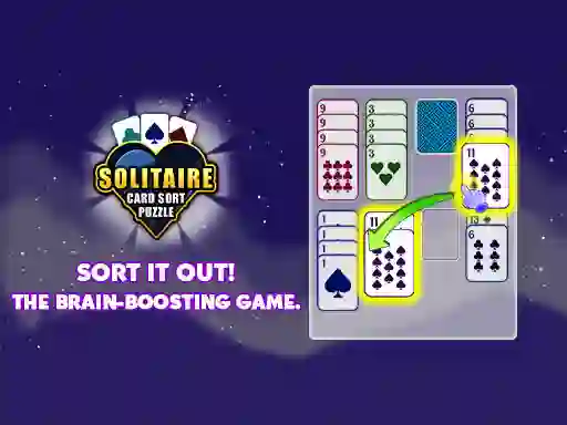 Spel Solitaire Card Sort Puzzle online