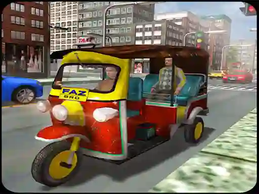Spel Tuk Tuk City Driver 3D online