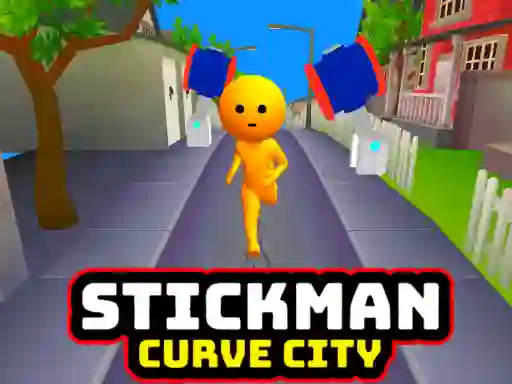 Spel Stickman Curve City online